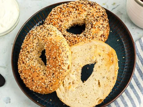 Toast oder Bagels im Airfryer