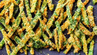 Zucchini Parmesan Pommes im Airfryer