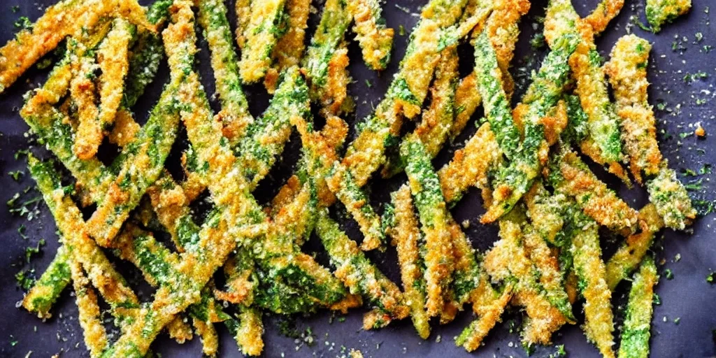 Zucchini Parmesan Pommes im Airfryer