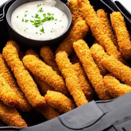 Knusprige Mozzarella-Sticks im Airfryer