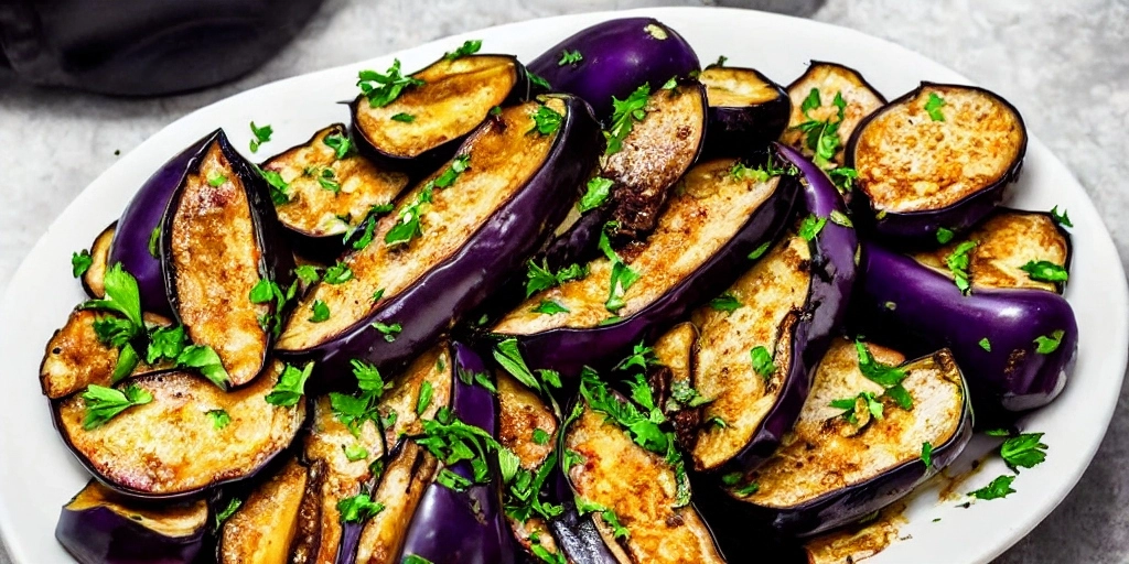 Aubergine im Airfryer