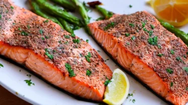 Gebackener Lachs im Airfryer