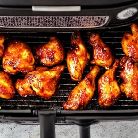 BBQ Hähnchenschenkel im Airfryer