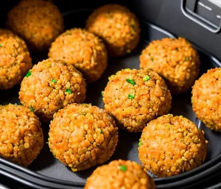 Linsenbällchen im Airfryer