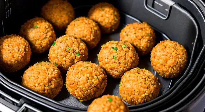 Linsenbällchen im Airfryer