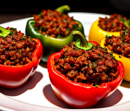 Gefüllte Paprika im airfryer