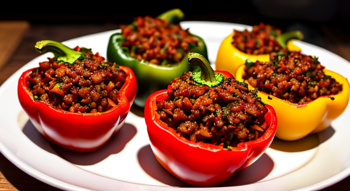 Gefüllte Paprika im airfryer