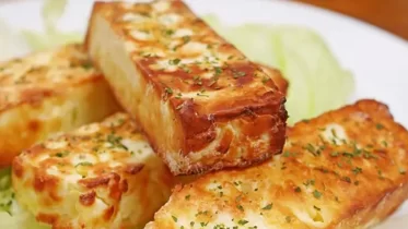 Knuspriger Halloumi aus der Heißluftfritteuse